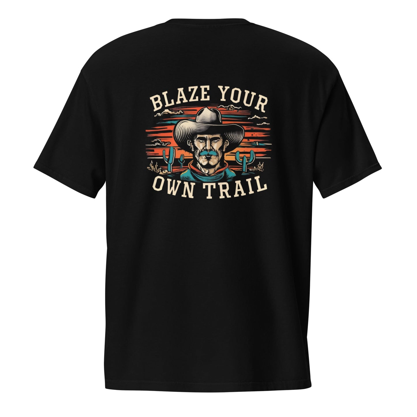 Blaze Your Own Trail Men's Back Print Pocket T-shirt - Ruppy's Creations