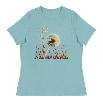 Blowing Dandelion Women's Relaxed T-Shirt - Ruppy's Creations