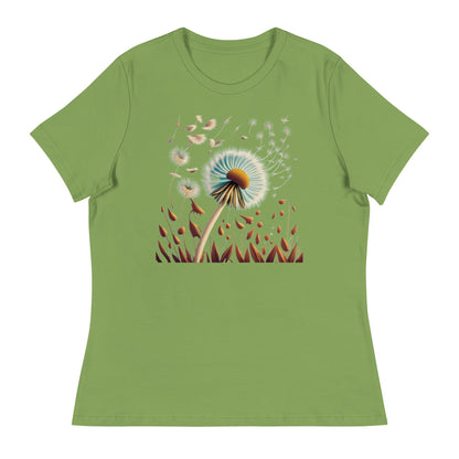 Blowing Dandelion Women's Relaxed T-Shirt - Ruppy's Creations