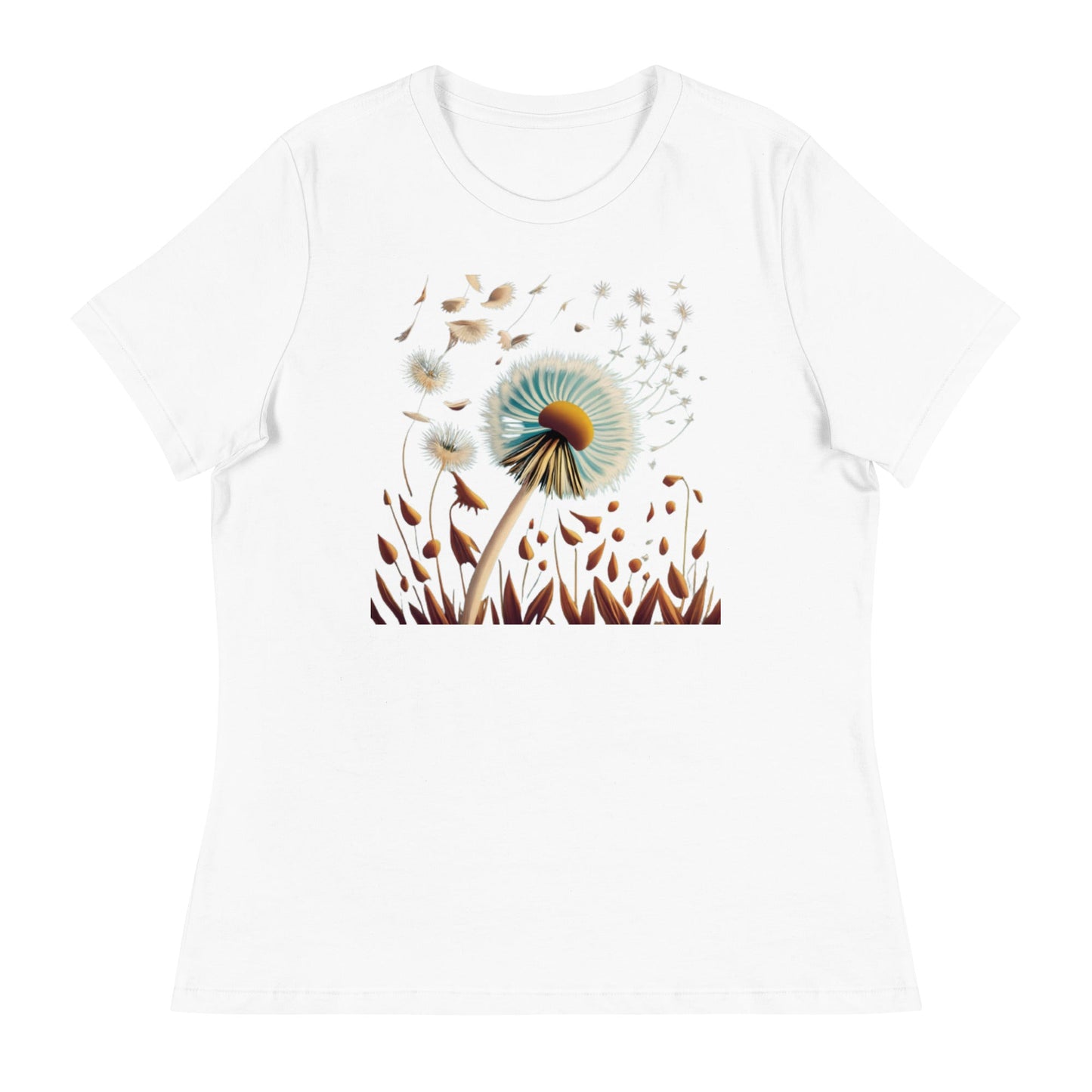 Blowing Dandelion Women's Relaxed T-Shirt - Ruppy's Creations