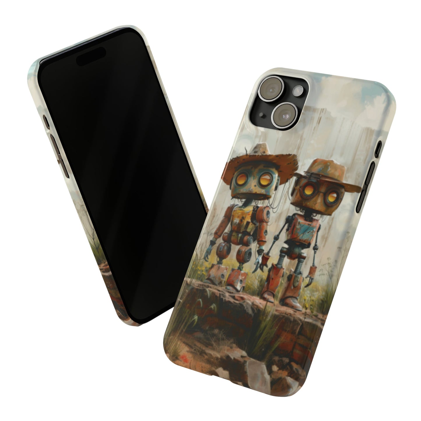 Cowboy Cowbots Slim Phone Case - Ruppy's Creations