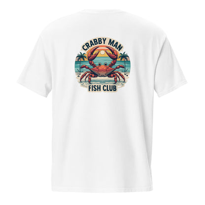 Crabby Man Fish Club Mens Garment-Dyed Pocket T-Shirt - Ruppy's Creations