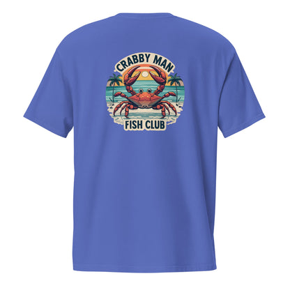 Crabby Man Fish Club Mens Garment-Dyed Pocket T-Shirt - Ruppy's Creations