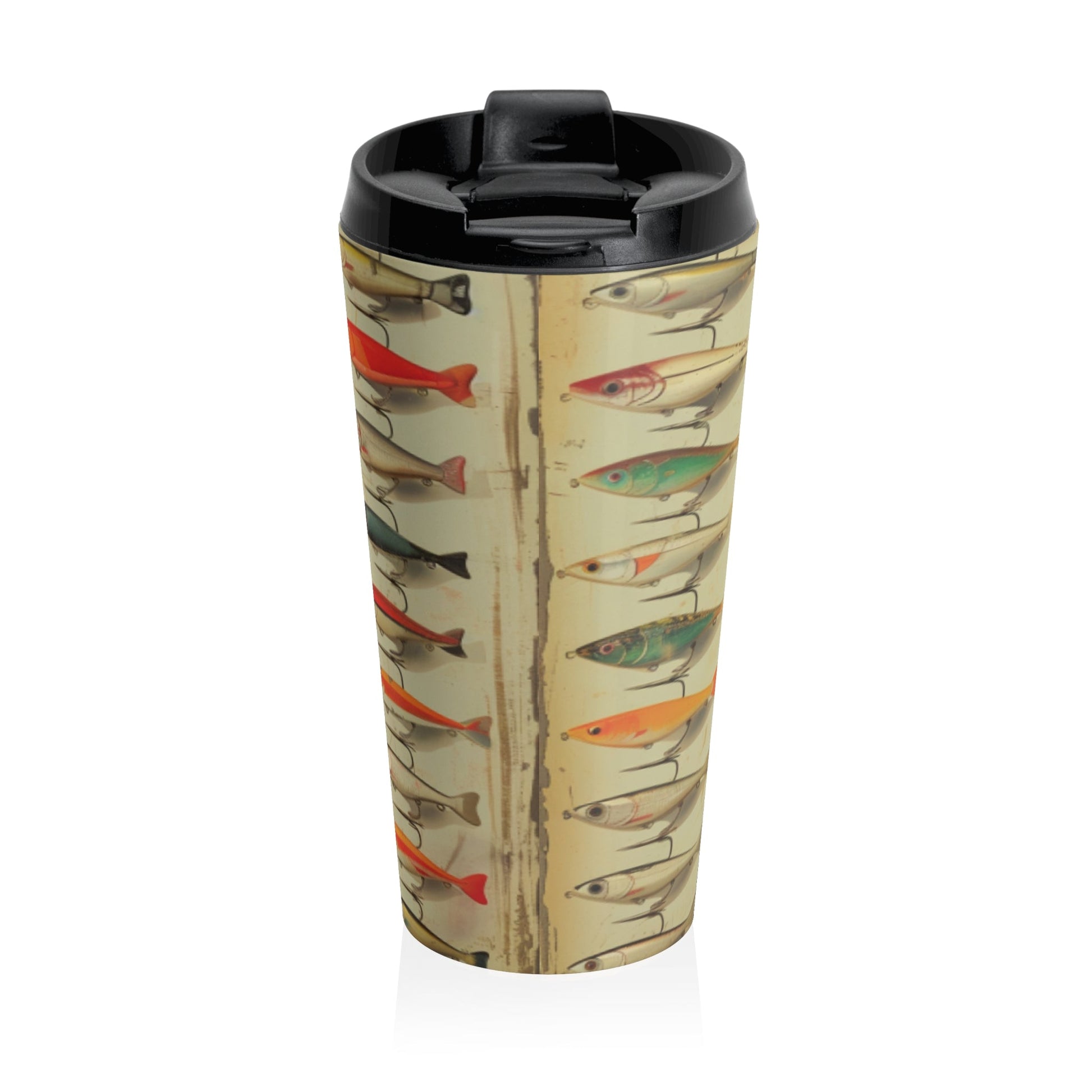 Fishing Lures Stainless Steel Travel Mug - Ruppy's Creations