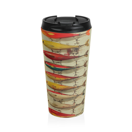 Fishing Lures Stainless Steel Travel Mug - Ruppy's Creations