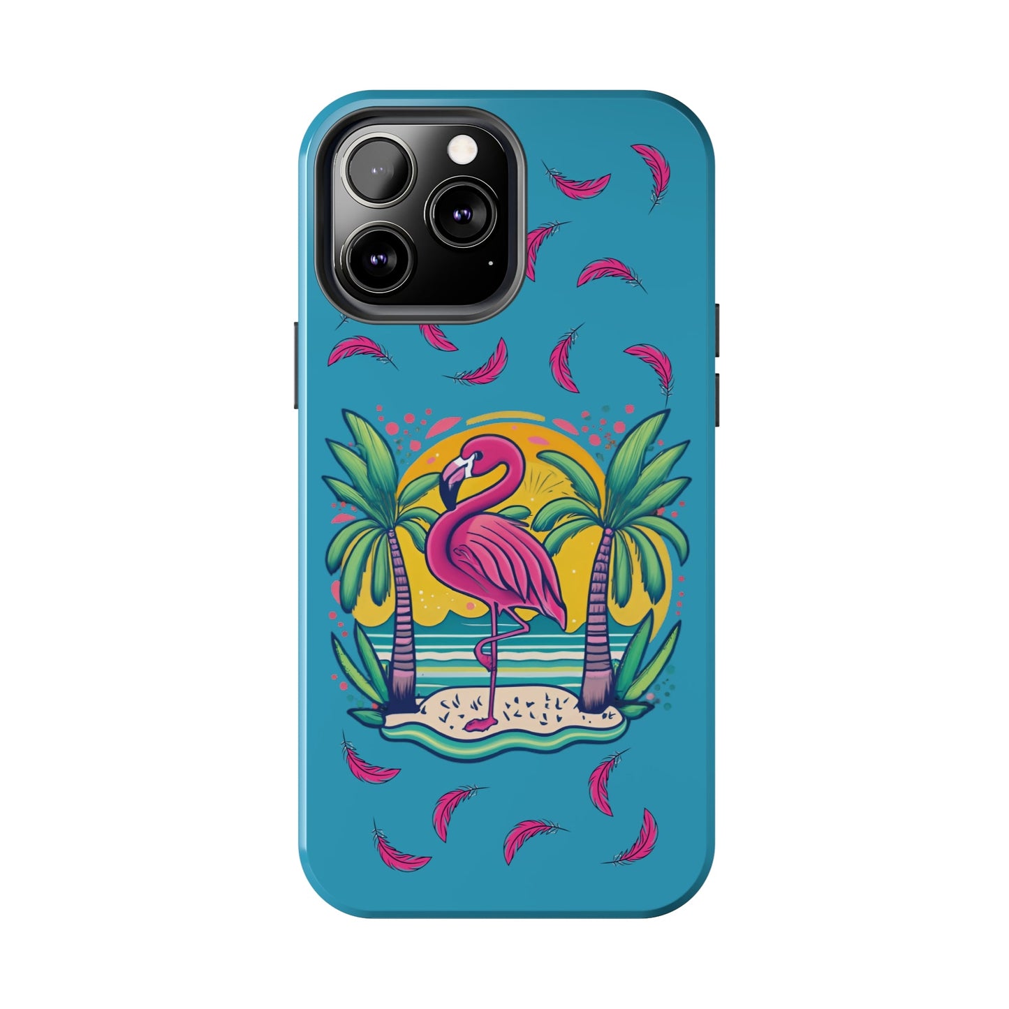 Flamingos & Sunsets Tough iphone Case - Ruppy's Creations