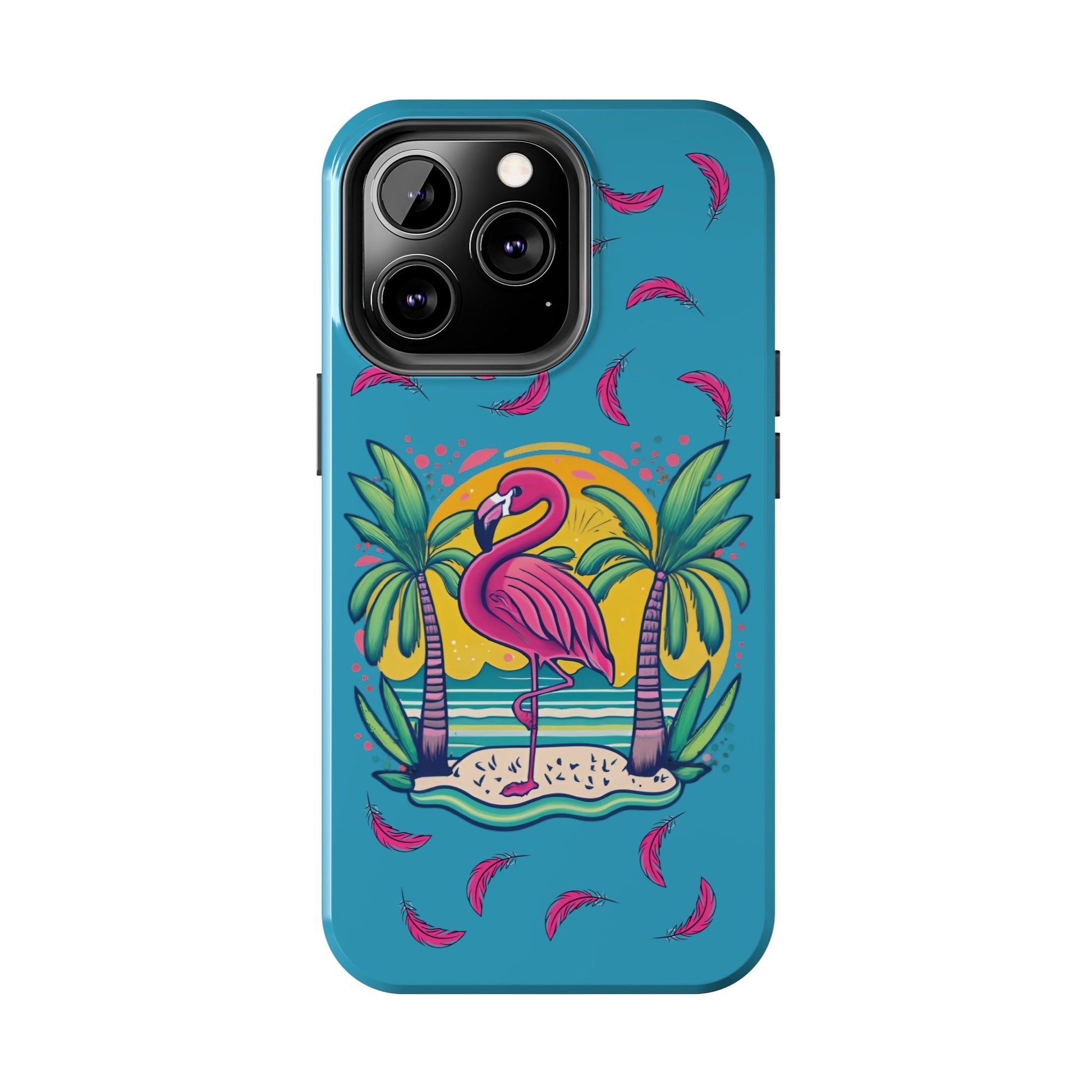 Flamingos & Sunsets Tough iphone Case - Ruppy's Creations