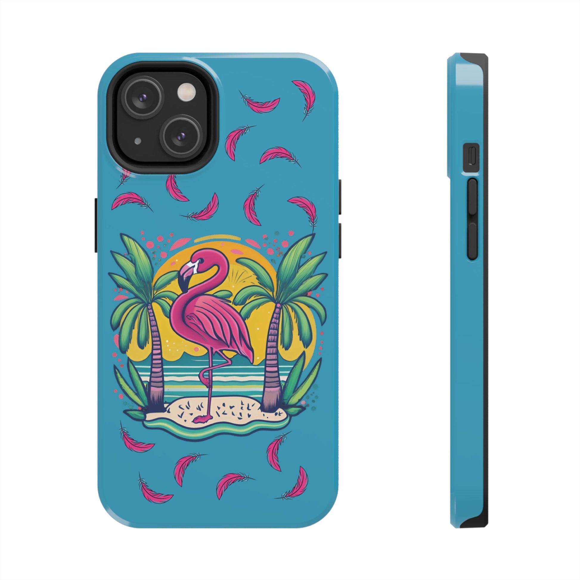 Flamingos & Sunsets Tough iphone Case - Ruppy's Creations