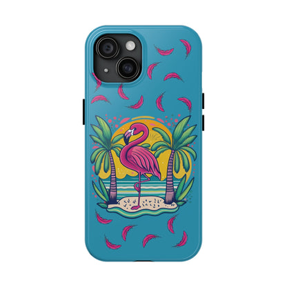 Flamingos & Sunsets Tough iphone Case - Ruppy's Creations