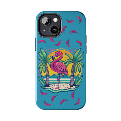 Flamingos & Sunsets Tough iphone Case - Ruppy's Creations