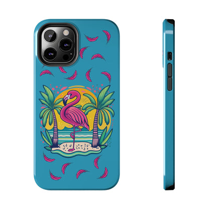 Flamingos & Sunsets Tough iphone Case - Ruppy's Creations