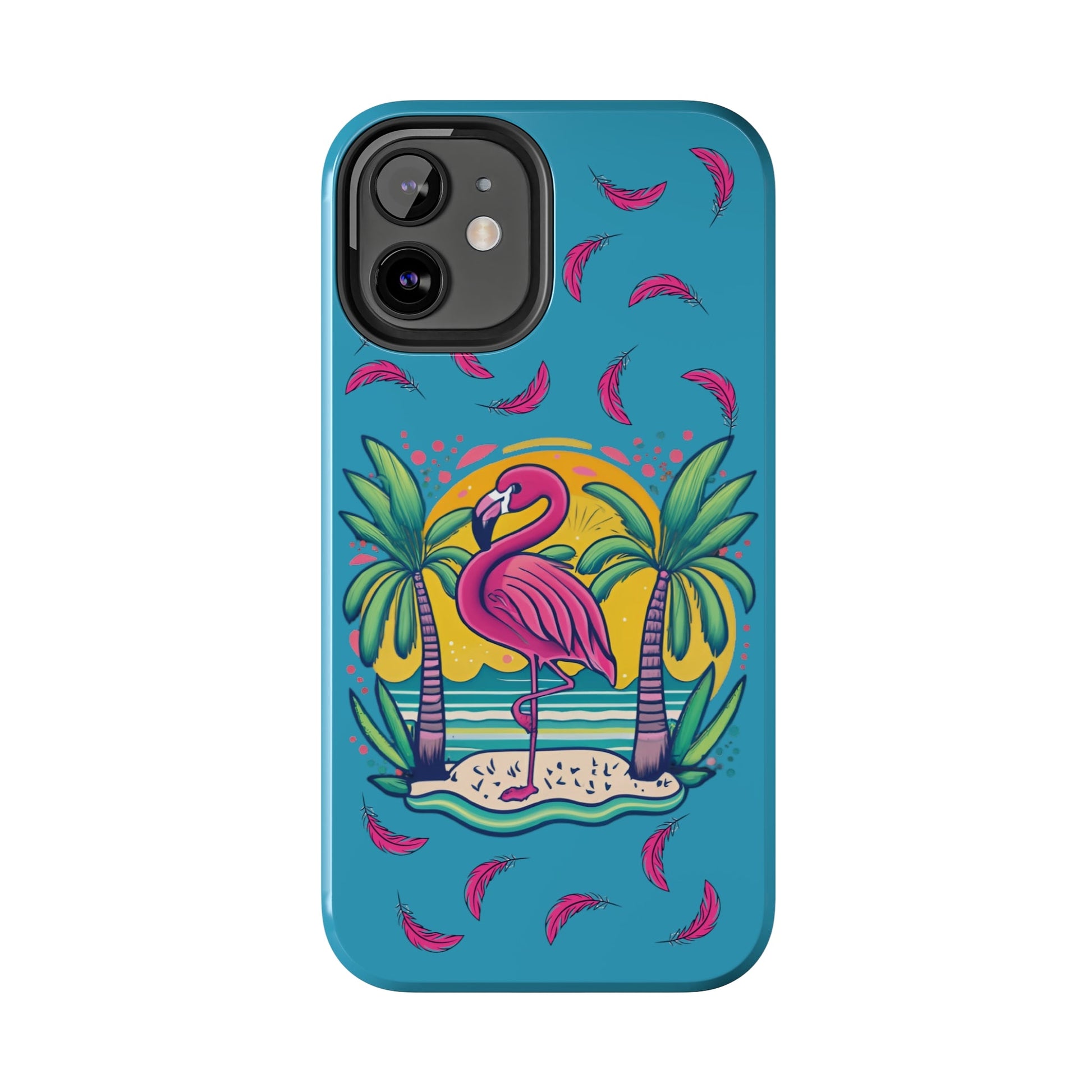 Flamingos & Sunsets Tough iphone Case - Ruppy's Creations