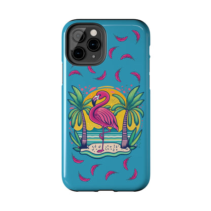 Flamingos & Sunsets Tough iphone Case - Ruppy's Creations