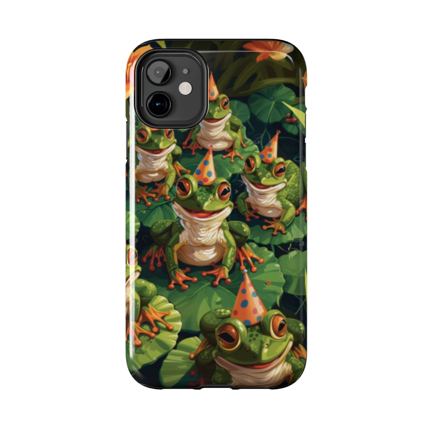 Frog Party Tough iPhone Case - Ruppy's Creations