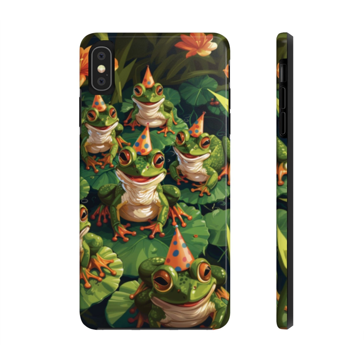 Frog Party Tough iPhone Case - Ruppy's Creations