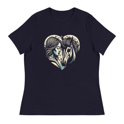 Girl Loves Horse Women's Relaxed T-Shirt - Ruppy's Creations