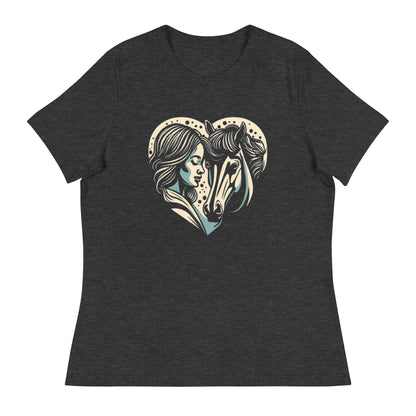 Girl Loves Horse Women's Relaxed T-Shirt - Ruppy's Creations