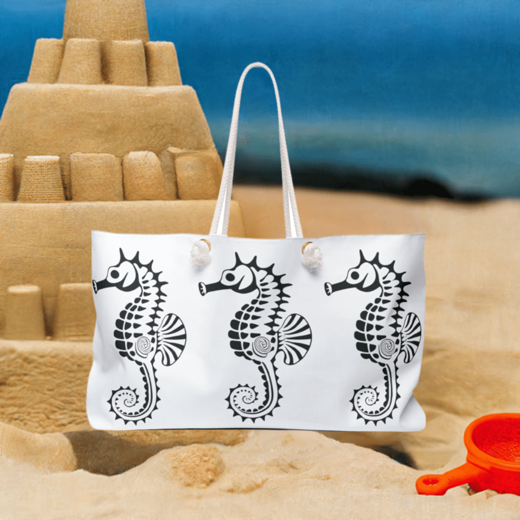 seahorse beach bag