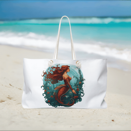 Mermaid Bubbles Beach/Weekender Bag - Ruppy's Creations