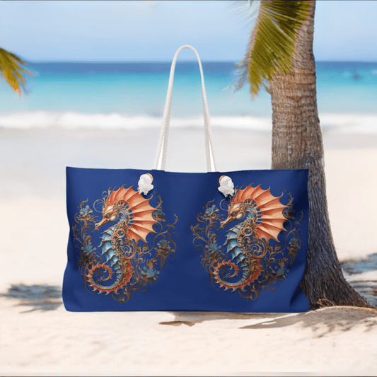 Enchanting Seahorse Beach Bag/Weekender Bag - Ruppy's Creations