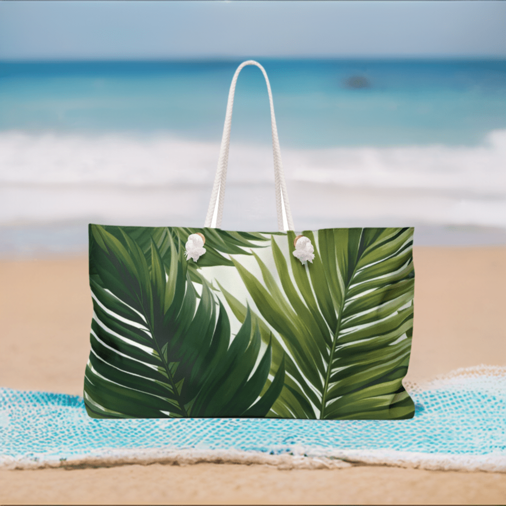 Palm Leaves Weekender Bag - Ruppy's Creations