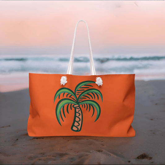 Palm Trees on Orange Weekender Bag - Ruppy's Creations