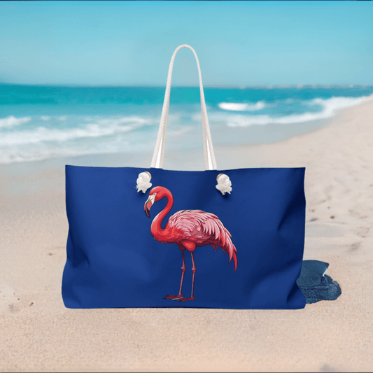 Flamingo Parade Beach Bag/Weekender Bag - Ruppy's Creations