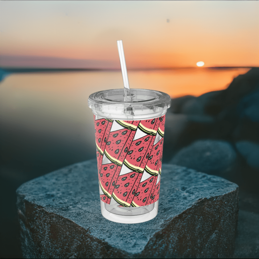 Watermelon Slices Suave Acrylic Cup - Ruppy's Creations