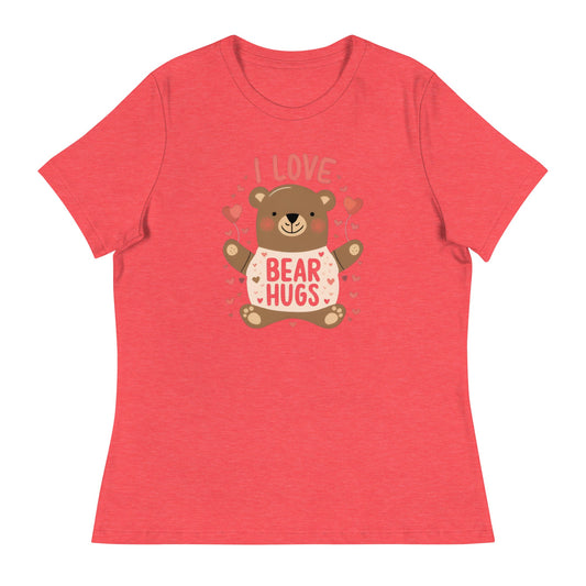 I Love Bear Hugs Women's Relaxed T-Shirt - Ruppy's Creations