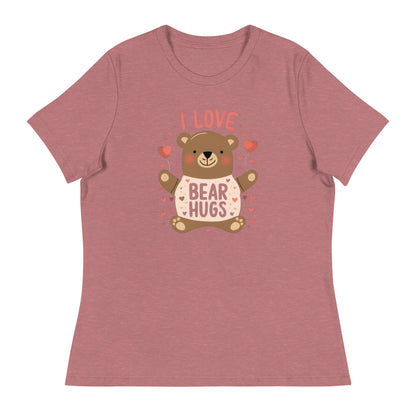 I Love Bear Hugs Women's Relaxed T-Shirt - Ruppy's Creations