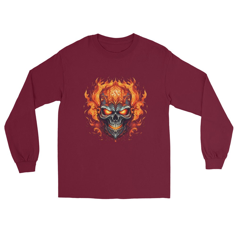 Men's long sleeve t-shirt skull