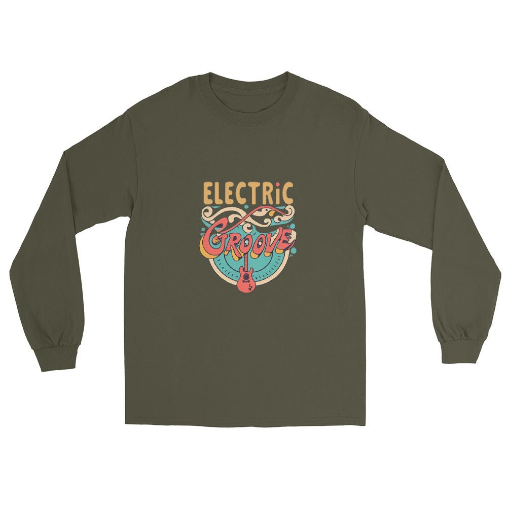 Electric Groove Men’s Long Sleeve Shirt (sizes up to 4x) - Ruppy's Creations