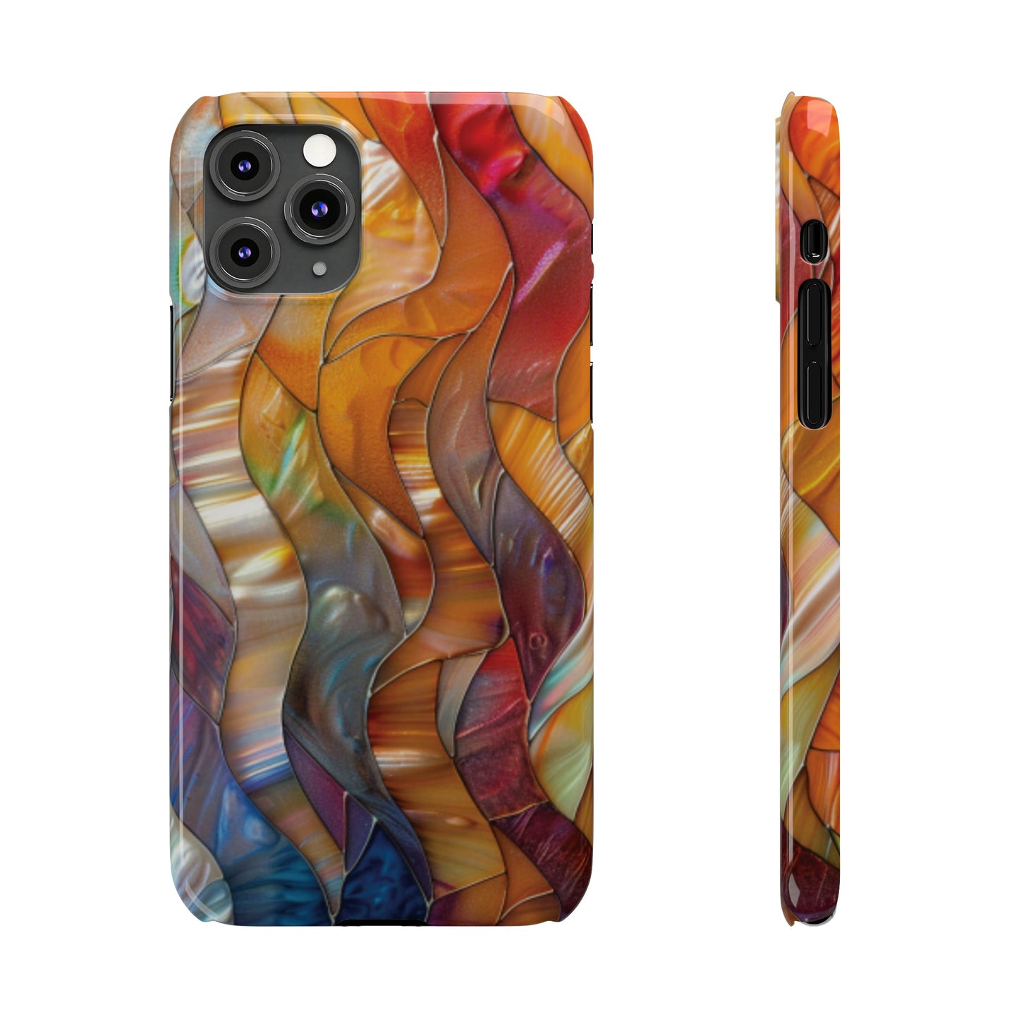 Mother of Pearl Waves Slim iPhone Case - Ruppy's Creations