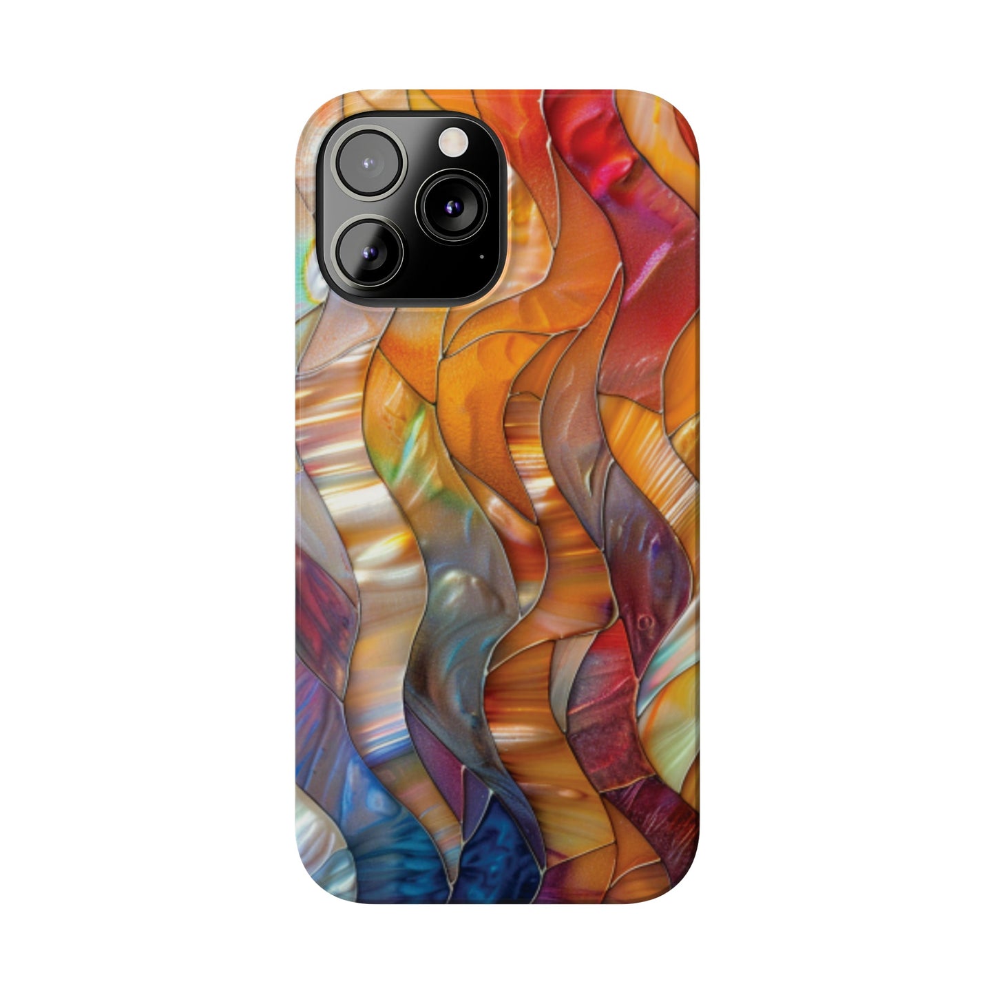 Mother of Pearl Waves Slim iPhone Case - Ruppy's Creations