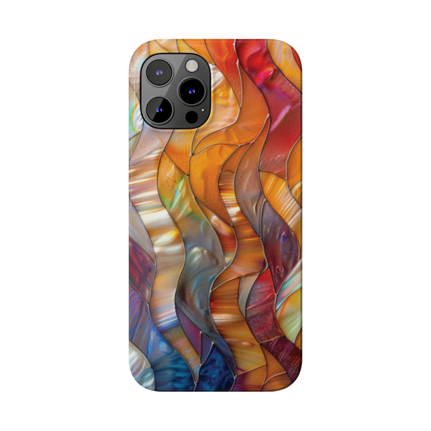 Mother of Pearl Waves Slim iPhone Case - Ruppy's Creations