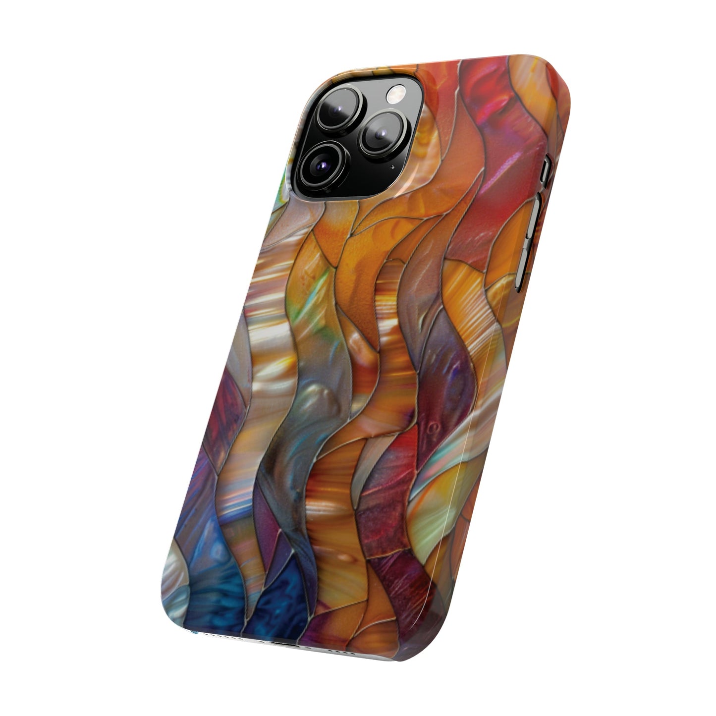 Mother of Pearl Waves Slim iPhone Case - Ruppy's Creations