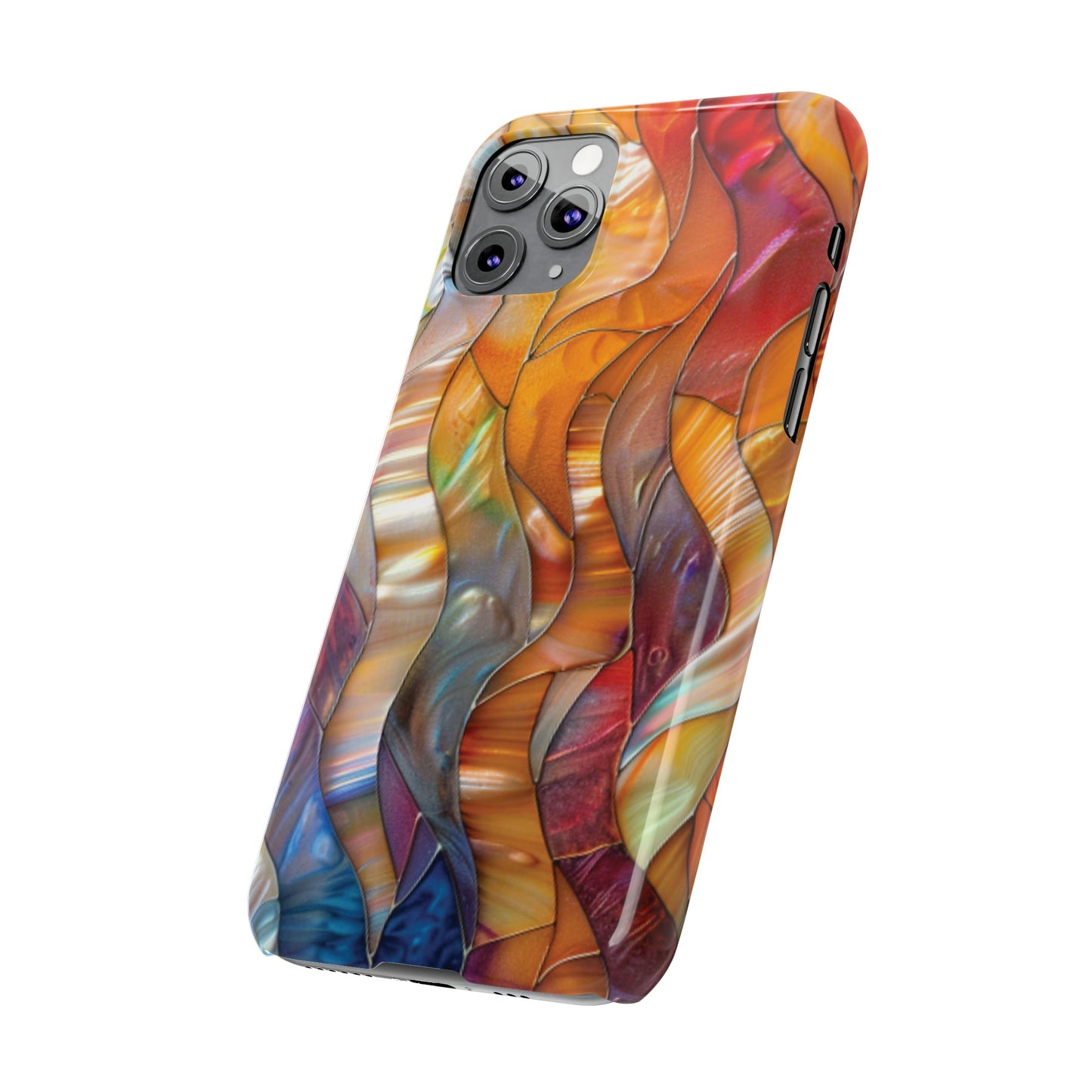 Mother of Pearl Waves Slim iPhone Case - Ruppy's Creations