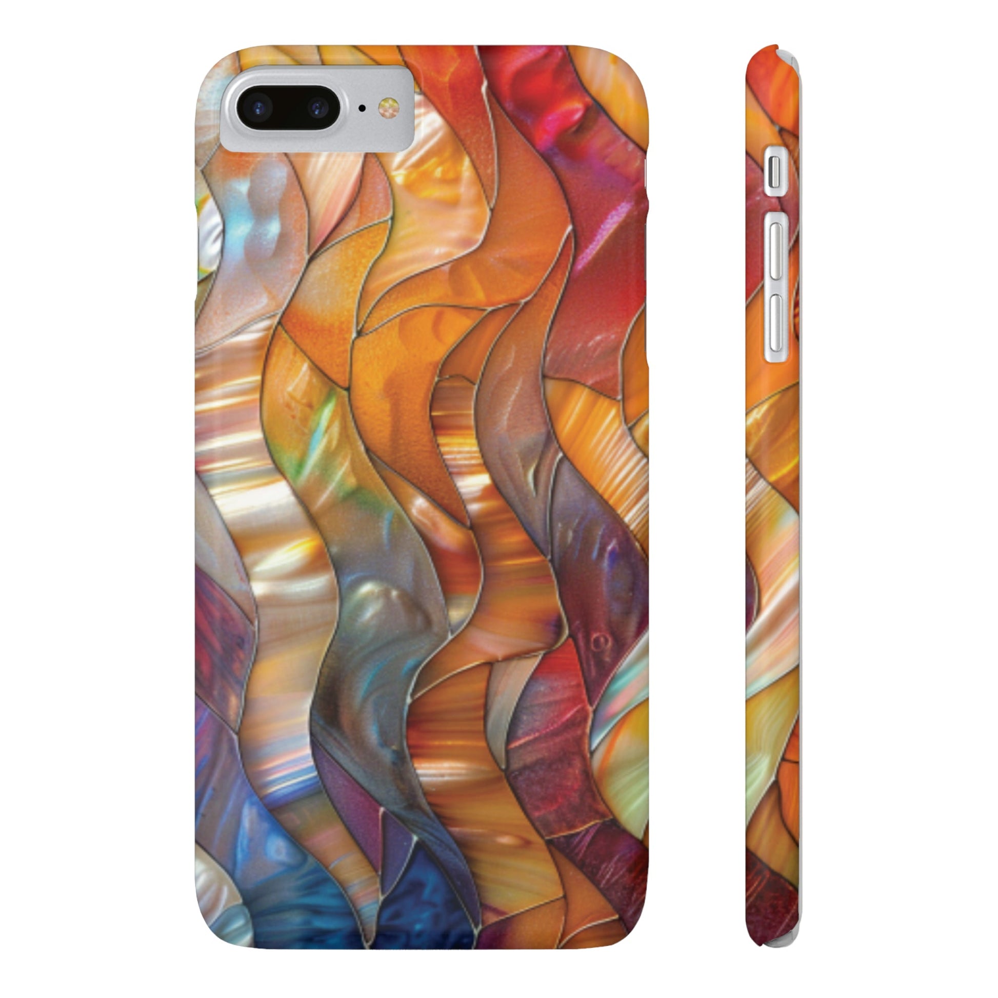 Mother of Pearl Waves Slim iPhone Case - Ruppy's Creations