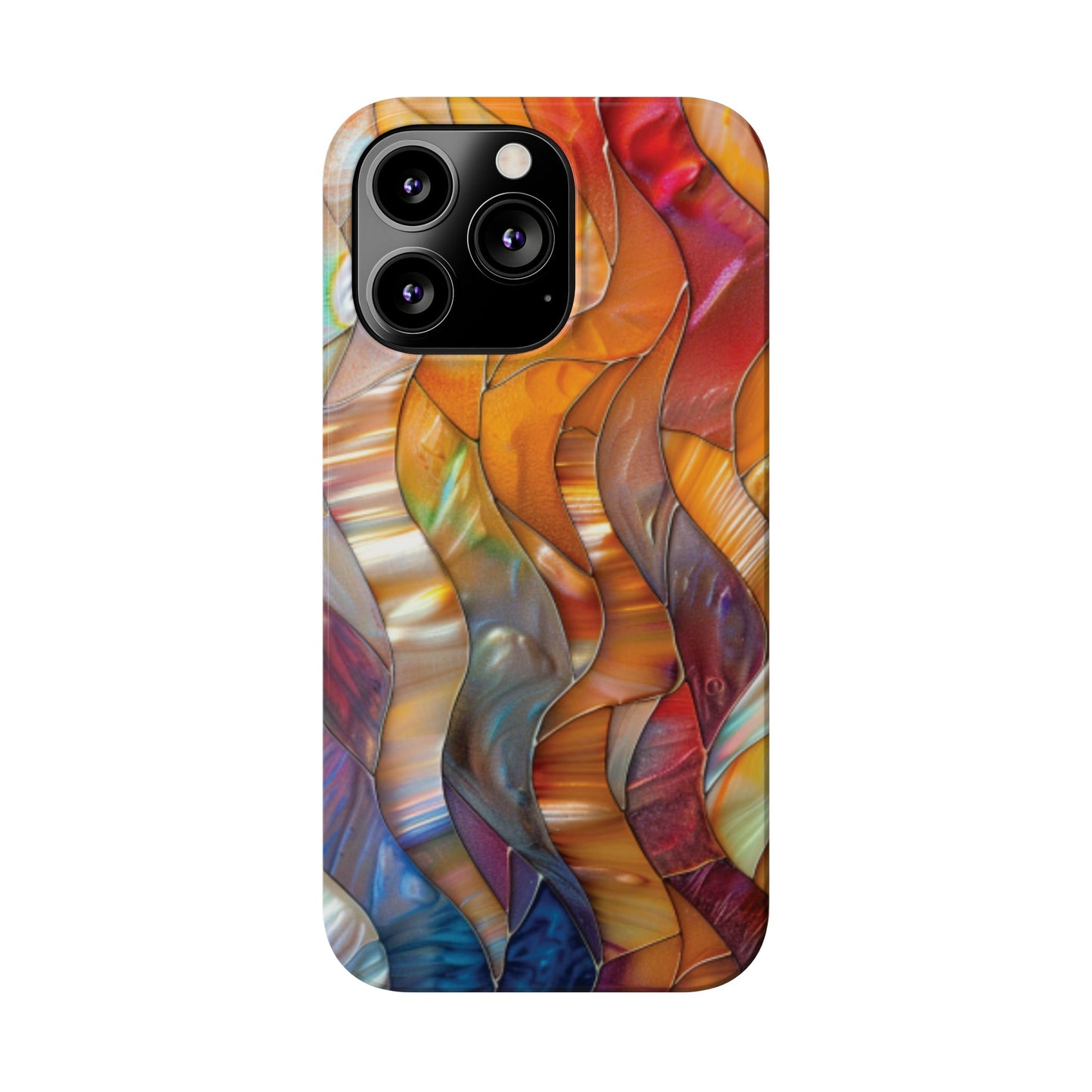 Mother of Pearl Waves Slim iPhone Case - Ruppy's Creations