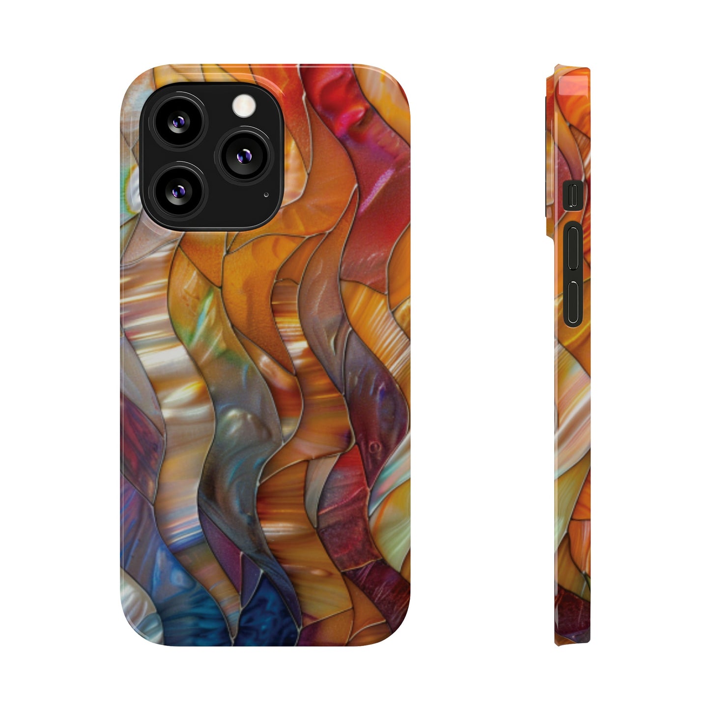 Mother of Pearl Waves Slim iPhone Case - Ruppy's Creations