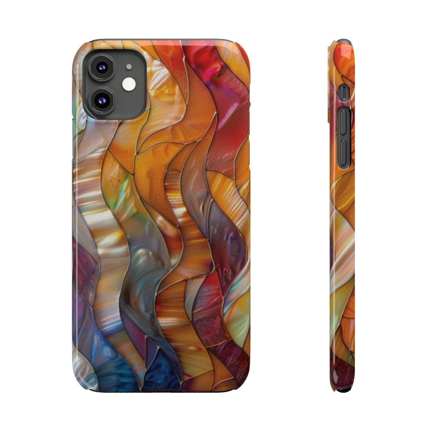 Mother of Pearl Waves Slim iPhone Case - Ruppy's Creations