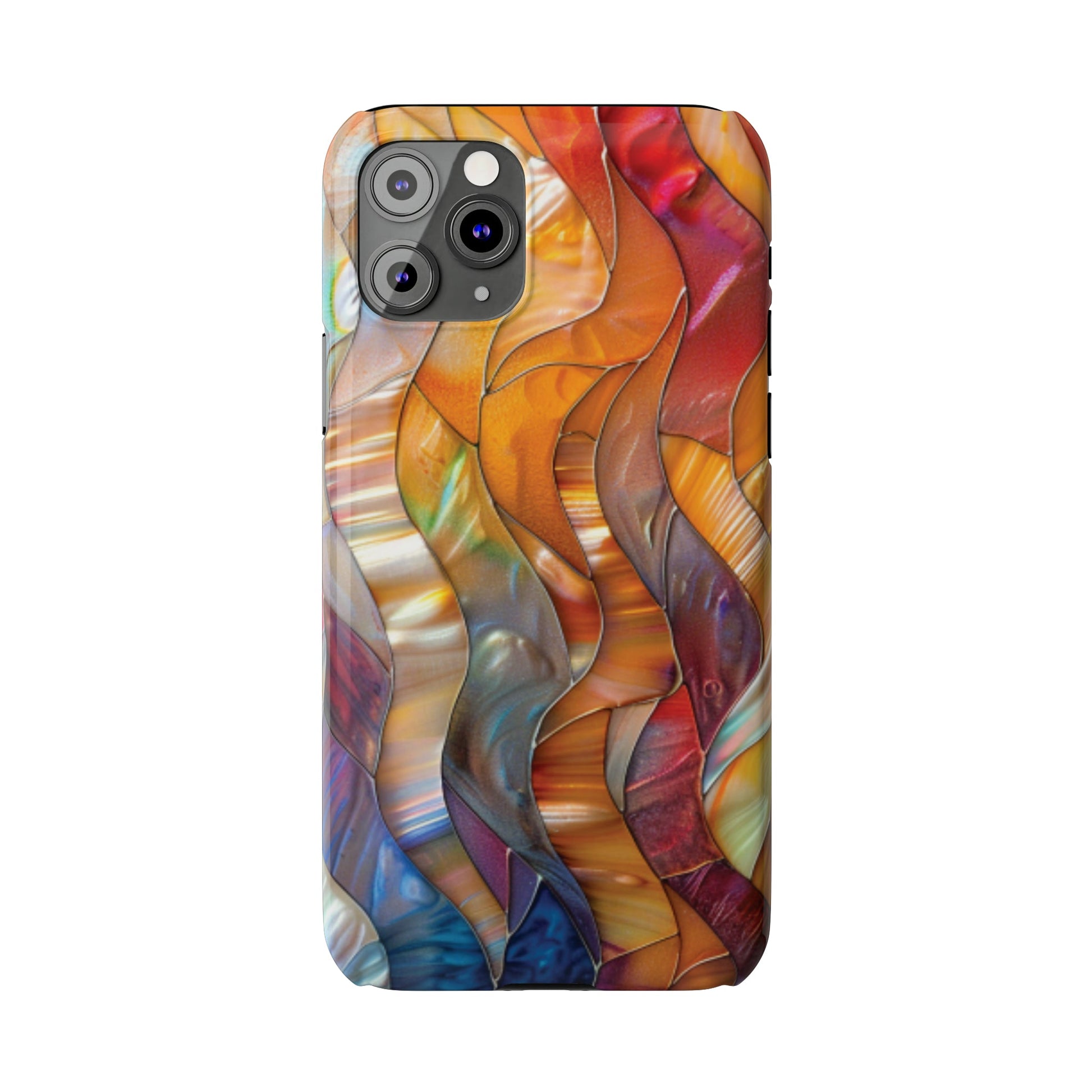 Mother of Pearl Waves Slim iPhone Case - Ruppy's Creations