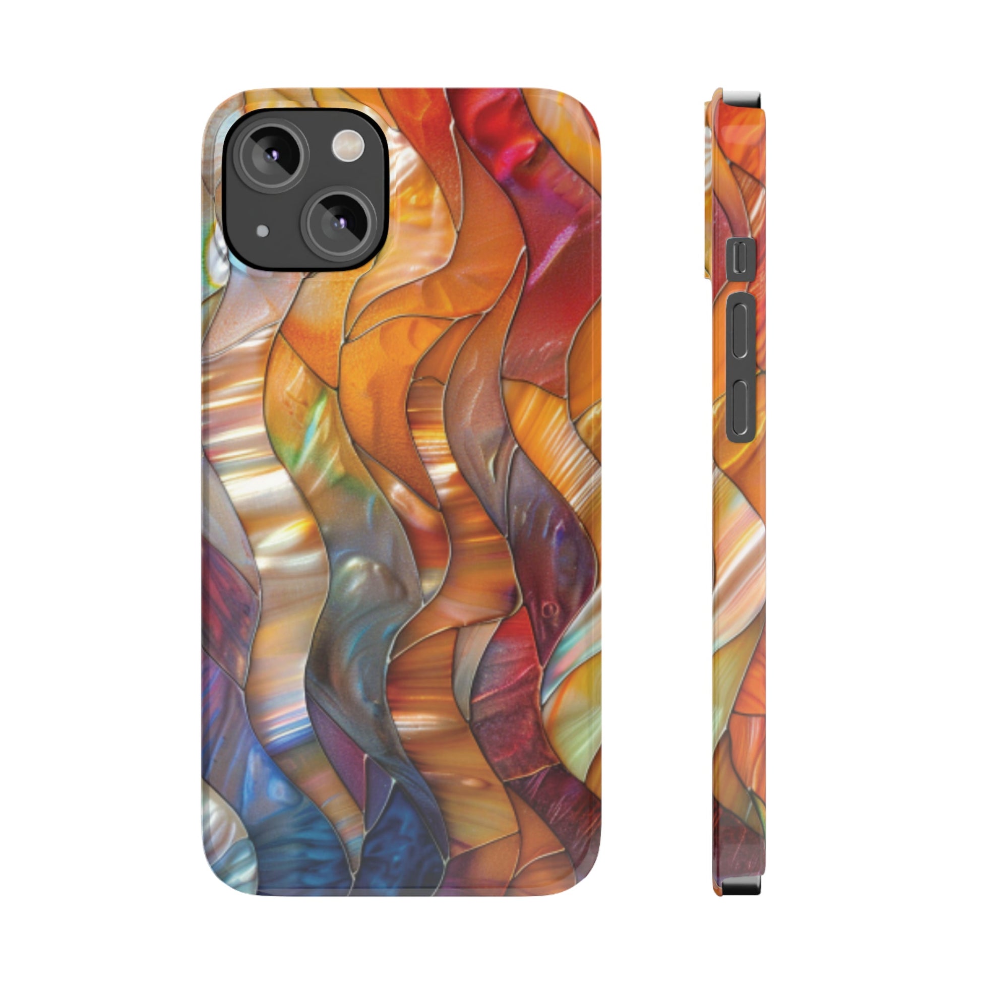 Mother of Pearl Waves Slim iPhone Case - Ruppy's Creations