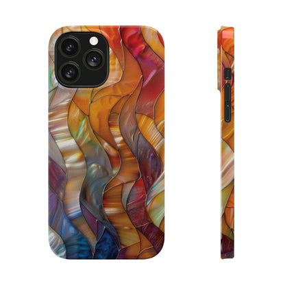 Mother of Pearl Waves Slim iPhone Case - Ruppy's Creations