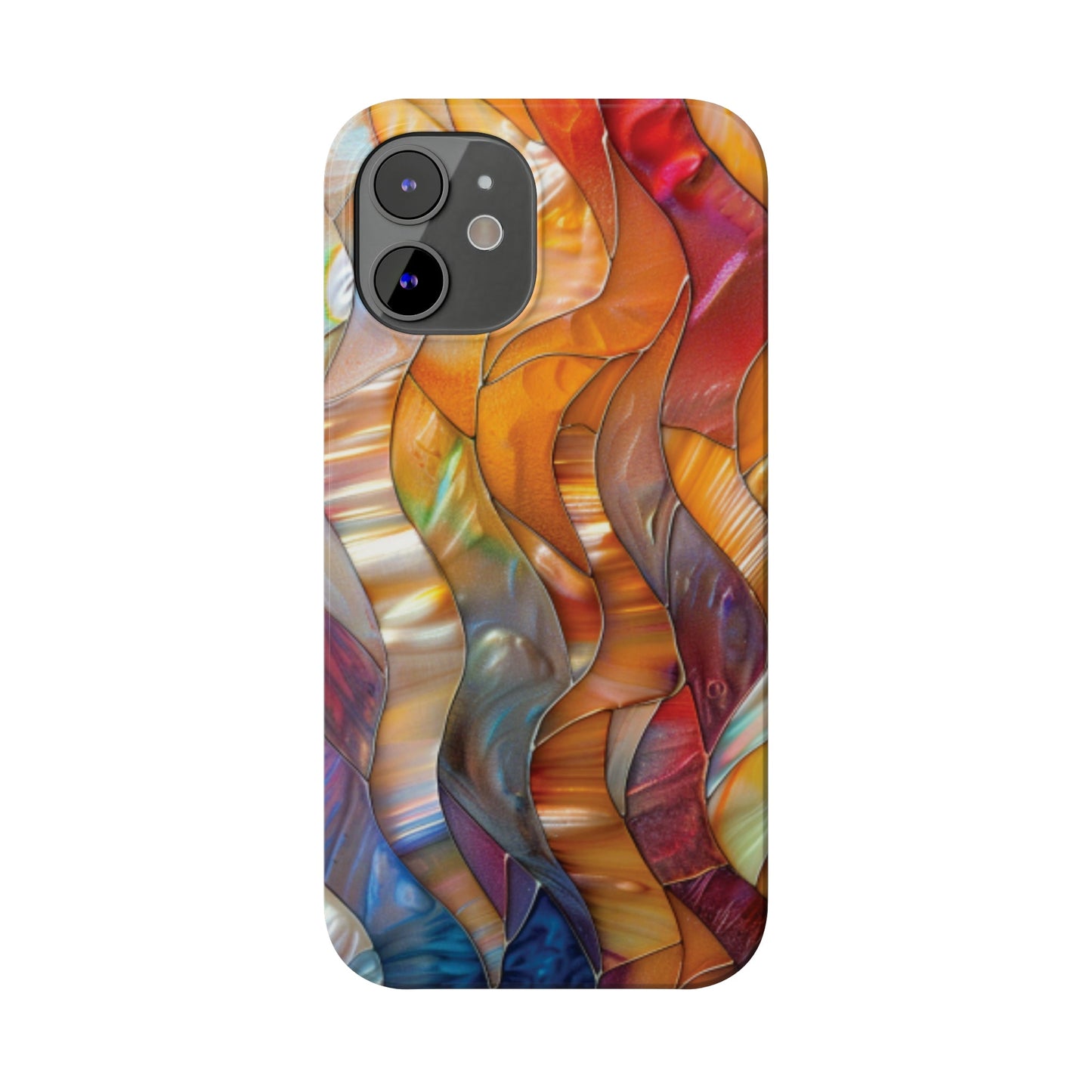 Mother of Pearl Waves Slim iPhone Case - Ruppy's Creations