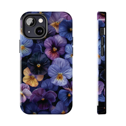 Pansy Flowers Tough iPhone Case - Ruppy's Creations