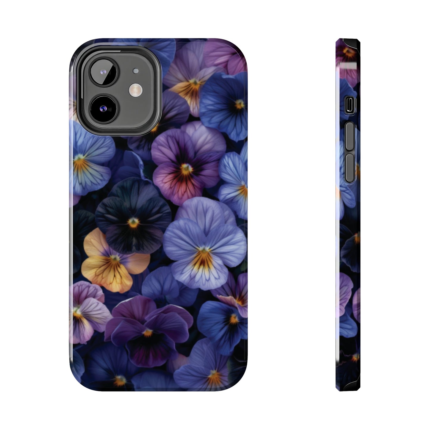 Pansy Flowers Tough iPhone Case - Ruppy's Creations