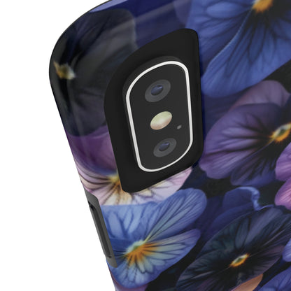 Pansy Flowers Tough iPhone Case - Ruppy's Creations