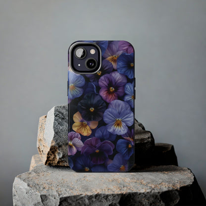 Pansy Flowers Tough iPhone Case - Ruppy's Creations