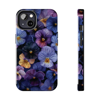 Pansy Flowers Tough iPhone Case - Ruppy's Creations